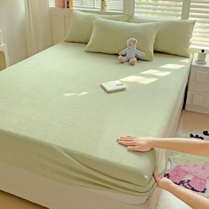 ملاءة سرير من الصوف الناعم جدًا مع جيب عميق للخريف والشتاء، دافئة ومريحة - Product Image 4