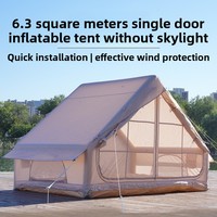 Tente de camping gonflable SYNC quatre saisons, 63 m², installation rapide, pour 46 personnes, protection solaire extérieure, résistance aux fortes pluies