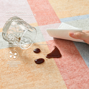 Tappeto Rettangolare Moderno Personalizzato Stampato in 3D, Antiscivolo, Imbottito, Ecologico, in Poliestere per Uso Interno ed Esterno - Product Image 1