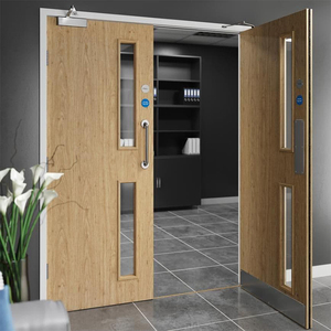 <span class=keywords><strong>Porta</strong></span> Tagliafuoco in Legno Massello per Interni, 60 Minuti, Personalizzabile, <span class=keywords><strong>2</strong></span> Pannelli, Moderna, per Bagno, con Finitura in Impiallacciatura Naturale - Product Image 2