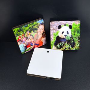 Vierges de sublimation Aimants de réfrigérateur d'autocollant magnétique de forme carrée écologique pour le cadeau d'anniversaire de lecteur de musique-Vente en gros - Product Image 3