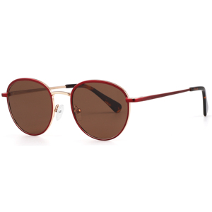 Gafas de Sol de Metal Ovaladas con Logotipo Personalizado, Montura Completa, Protección UV400, Unisex, Retro, Casual, para Adultos - Product Image 6