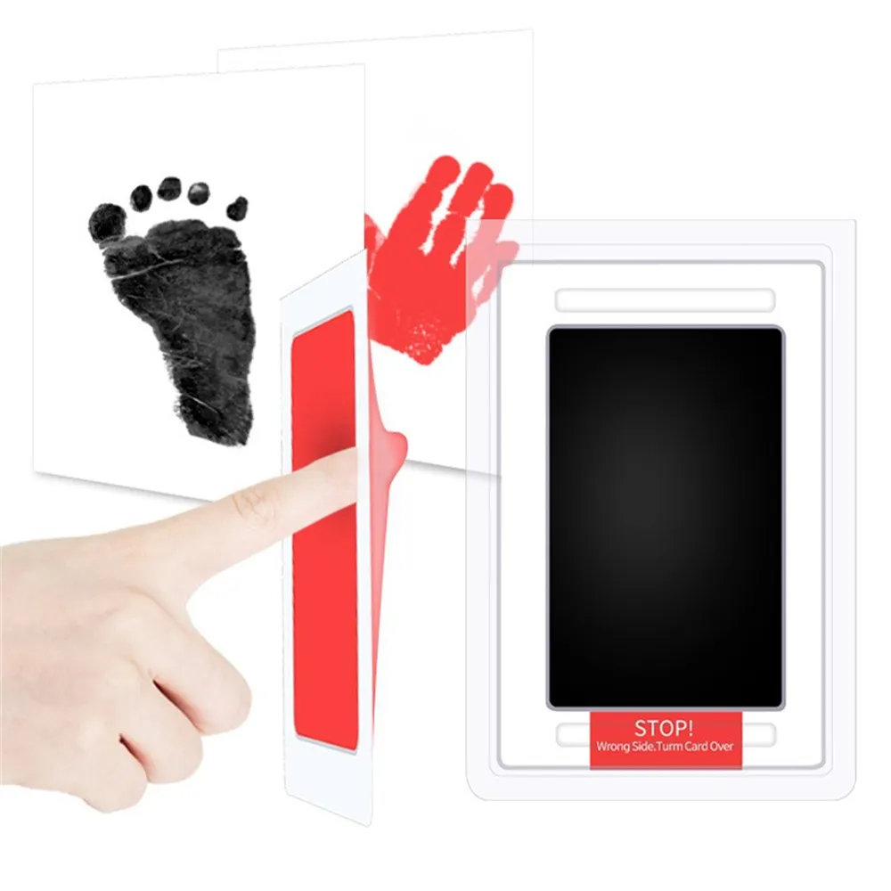 아기 손과 발자국용 잉크 패드, 인쇄물 카드가 있는 클린 터치 잉크 패드, 개 발 인쇄 키트