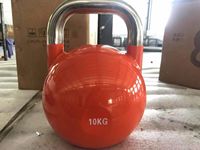 Venta al por mayor logotipo personalizado color hueco competición kettlebell para Fitness y entrenamiento de fuerza levantamiento de pesas kettlebell