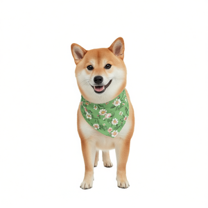 Custom Image Double-Sided <b>Dog</b> <b>Bandana</b> Floral Pattern Cute Fashionable Pet Clothing All Seasons Pet Apparel - Product Image 1