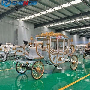 Calèche royale électrique de mariage Zhenda, style Cendrillon, structure en acier, 4 roues, transport spécial - Product Image 4