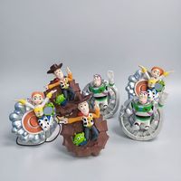 Figurines en PVC de la série Toy Story (modèles) - Buzz Lightyear Woody Jessie - 14 ans et plus - Fabriqué dans le Guangdong - Décoration de voiture - Vente en gros