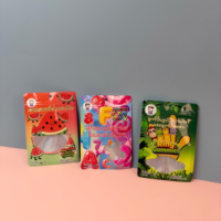Sachets Mylar refermables personnalisés imprimés numériquement, mini, petits, 18g, à fermeture éclair, à fond plat, scellés sur 3 côtés, pour bonbons gélifiés et comestibles