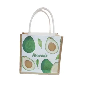 Натуральная Мешковина, многоразовая продуктовая сумка для покупок онлайн, оптовая продажа, Джутовая сумка