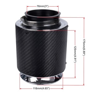 Filtro de Aire de Alto Flujo con Cabezal de Hongo de Fibra de Carbono para Modificación de Coches, Kit de Caja de Aire para Actualización de Retroadaptación, Tamaños Pequeño, Mediano y Grande - Product Image 2
