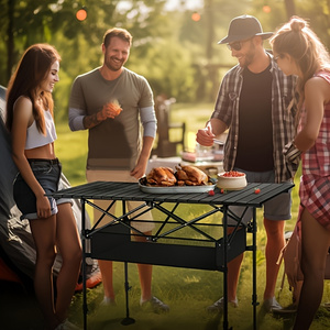 Mesa Plegable de Aluminio Ligera Db para Camping, 37.2 x 21.7 x 19 Pulgadas, Mesa Portátil para Exteriores con Almacenamiento para Aventuras al Aire Libre - Product Image 4
