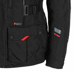 Veste de moto BERING DARKO LADY BLACK 4 saisons FIBRETECH 600D - Product Image 2