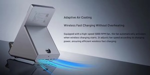 แท่นชาร์จไร้สายแบบตั้งโต๊ะ ดีไซน์ล่าสุด REDMAGIC DAO 80W แท่นชาร์จไร้สายแบบระบายความร้อนด้วยอากาศ PA0404 - Product Image 4