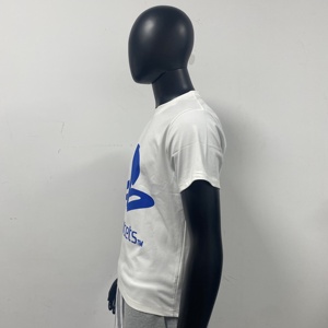 T-Shirt Oversize in Puro Cotone Pesante con Stampa DTG, Abbigliamento Streetwear Personalizzato con Logo, Maglietta Corta per <span class=keywords><strong>Uomo</strong></span> - Product Image 3