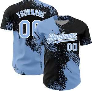 Chemise cousue/imprimée nom numéro pour hommes femmes maillot de Baseball personnalisé pour hommes femmes jeunesse personnalisé boutonné - Product Image 2