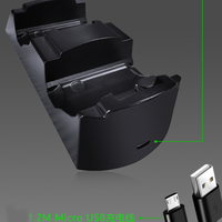Nouvelle station de charge de chargeur de contrôleur de jeu pour Xbox one S/X Elite/série X/S base de chargeur avec batterie et lumière RVB