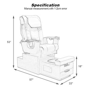 Großhandel Günstige Preis Moderne Schönheit Nagel Salon Möbel Holz Basis Keine Sanitär Fuß Spa Maniküre <span class=keywords><strong>Massage</strong></span> Pediküre Stuhl - Product Image 2