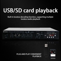 Amplificateur audio professionnel LDZS AV-369BT, mini amplificateur stéréo 5.1 en gros pour système de sonorisation de voiture, karaoké et home cinéma