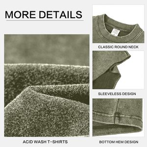 Mens Cotton Sleeveless Tank <b>Top</b> Plain Dyed Breathable Loose Fit Gym Beach Wear - Product Image 5