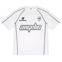 Camiseta Holgada de Jersey de Alta Calidad Personalizada de 180g con Estampado de Líneas en Contraste y Diseño de Hombros Cómodo
