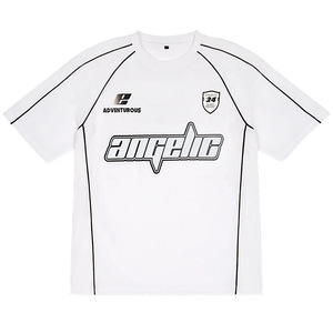 <span class=keywords><strong>Camiseta</strong></span> Holgada de Jersey de Alta Calidad Personalizada de 180g <span class=keywords><strong>con</strong></span> Estampado de Líneas en Contraste y Diseño de Hombros Cómodo - Product Image 6