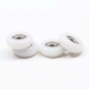 Cajones Rodamientos de acero inoxidable 626ZZ Rodamientos de rodillos de nailon blanco <span class=keywords><strong>para</strong></span> puerta corredera Ventana Gabinete Poleas de rueda de rodillos - Product Image 3