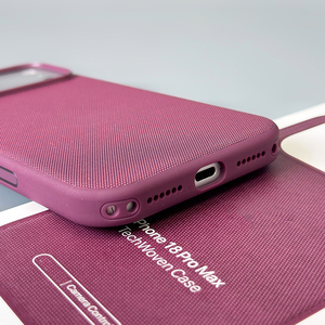 Étui de luxe L217 en tissu technique anti-traces de doigts pour iPhone 17 18 Pro Max, coque magnétique animée en tissu - Product Image 2