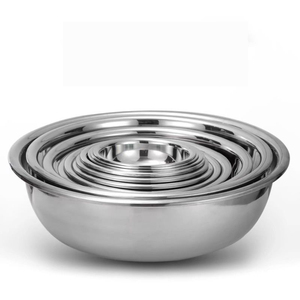 Ensemble de bols mélangeurs en acier inoxydable 201 DSF25 26-40cm – Bassins de cuisine profonds et durables pour usage domestique – Conteneurs de cuisine en acier inoxydable pour la vente en gros - Product Image 5