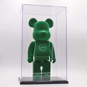 Acrylic display box for large collection transparent bear brick for doll action doll, dust-proof storage display box