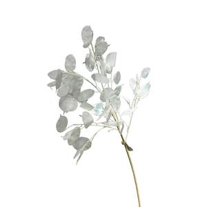 Vente en gros Décoration nordique moderne pour la maison <span class=keywords><strong>Lunaria</strong></span> artificielle à feuilles blanches Plante annuelle argentée pour mariage et Noël - Product Image 6