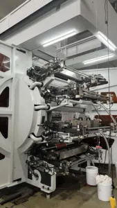 Máquina de impresión flexográfica por satélite de 8 colores, película de PE/BOPP de alta velocidad, bolsa de camiseta de plástico, máquina de impresión flexográfica CI de bajo ruido