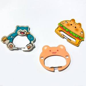 Kuien Wholesale <strong>Custom</strong> Logo &amp; <strong>Shape</strong> <strong>Acrylic</strong> Carabiner <strong>Keychain</strong> Plastic Anime Bag Charm <strong>Custom</strong> Design Carabiner