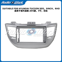 Kit de cadre de tableau de bord pour Hyundai Tucson 2015, façade de montage, plaque frontale, cadre d'autoradio pour l'intérieur avant du véhicule