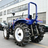 Tracteur agricole 4x4 de 70 CV, moteur diesel haute performance, tracteur à roues agricoles avec système de boîte de vitesses