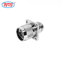Usine directement N type prise mâle vers N femelle Jack bride 4 trous montage sur panneau RF coaxial adaptateur coaxial connecteurs convertisseur