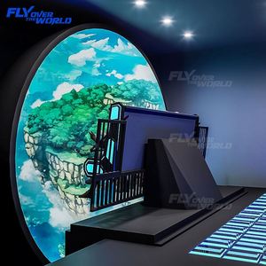 เครื่องเล่นจำลองการบินแบบโดม 8 ที่นั่ง 5D VR Motion Seat Flying Theater พร้อมโปรเจคเตอร์ อุปกรณ์สวนสนุก 5D สำหรับธีมพาร์ค - Product Image 6