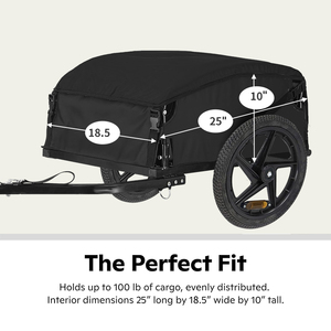Nouveaux articles chauds vélo Cargo chariot de stockage bagages remorque à vélo avec double roue - Product Image 6
