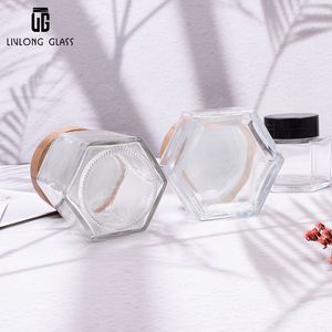 LLG Conception Personnalisée Forme de Luxe Pure Fleur Miel Emballage Bouteille Bocaux En Verre Unique Avec Couvercles En Métal Ou En Bois - Product Image 6