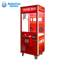 Machine de jeu de grue d'intérieur MuchFun Commercial TravelBus, à monnayeur, pour peluches et jouets, jeu d'arcade pour fêtes