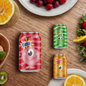 Vente en gros Boissons gazéifiées naturelles, Marque privée, Mangue, Ananas, Goyave, Pomme, Raisin, Certifié Halal - Product Image 1