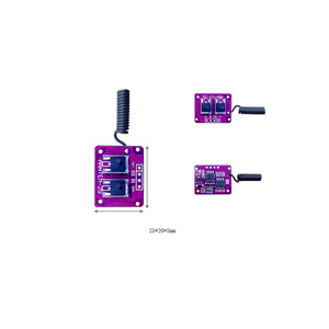 Mini 3.7V-12V <span class=keywords><strong>2</strong></span> kênh không dây điều khiển từ xa chuyển đổi 433Mhz kiểm soát Transmitter Receiver 2CH dẫn điện từ xa chuyển đổi mô-đun - Product Image 2