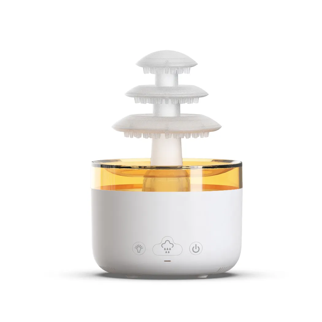 Rain Cloud Humidifier Water Drip, Essential Oil Diffuser for Home Bedroom Aroma, Mushroom Humidifier With Night Light