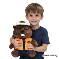 Peluche Marmot personnalisée avec logo, fabriquée en usine, jouet en peluche Marmot de dessin animé, animaux en peluche Marmot avec tenue uniforme, jouet doux Marmot