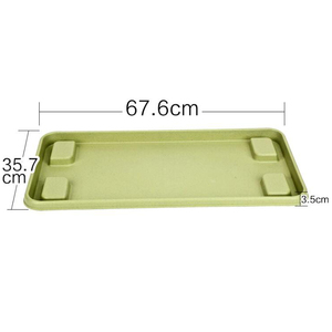 Grand pot de fleurs rectangulaire en plastique <span class=keywords><strong>Alice</strong></span> Family pour balcon, jardinière multifonctionnelle pour légumes, jardin et maison - Product Image 5