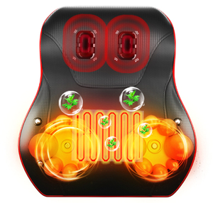 Elétrica Saudável Casa De Corpo Inteiro Shiatsu Cervical Preto Aquecimento Shiatsu Massager Almofada volta massagem assento de carro cobertor vibrador - Product Image 6