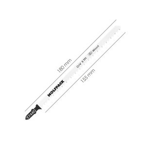 Set di 5 Lame Lunghe per Sega a Gattuccio per Legno, Taglio Grosso Lama in Cromo Vanadio 58. Attacco a T Universale - Product Image 2
