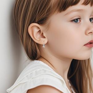 Boucles d'oreilles mignonnes en forme de chien Pug, argent sterling 925, émail, bijoux de dessin animé, tendance, cadeau de mariage pour femmes et filles - Product Image 5