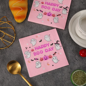 Servilletas personalizadas con temática de Halloween, servilletas especiales para fiestas y días festivos, paquetes pequeños para uso doméstico, servilletas portátiles. - Product Image 1