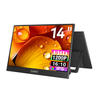 Monitor Portátil de 14 Pulgadas FHD 1200P IPS para Juegos, Pantalla de Computadora para Laptop, Venta al Por Mayor de Fábrica