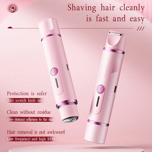 <span class=keywords><strong>Rasoir</strong></span> électrique MARSKE pour femmes, zone <span class=keywords><strong>intime</strong></span>, aisselles, jambes, poils du corps, tondeuse à double tête, <span class=keywords><strong>rasoir</strong></span> 2 en 1, appareil d'épilation - Product Image 4